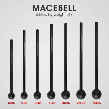 Steel Mace Bell for Comprehensive Strength Training - Versatile Weight Options for Full Body, Shoulder, Grip, and Forearm Workouts for Both Men and Women