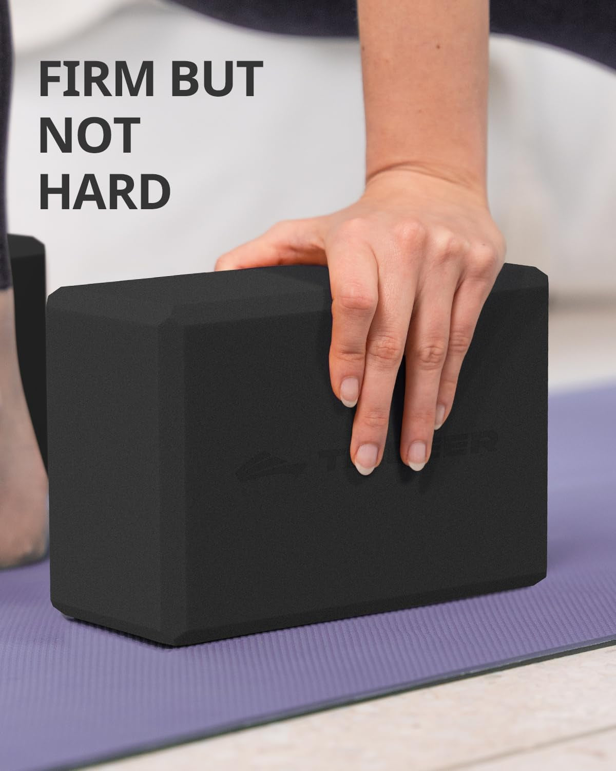 Elevate Your Yoga Experience with Trideer Yoga Blocks - 2 Pack of Soft, Non-Slip Foam Blocks for Ultimate Support and Stability in Yoga, Pilates, and Dance