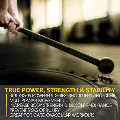 Steel Mace Bell for Comprehensive Strength Training - Versatile Weight Options for Full Body, Shoulder, Grip, and Forearm Workouts for Both Men and Women
