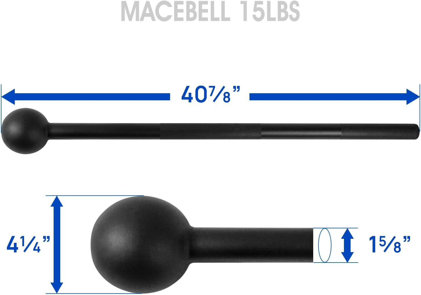 Steel Mace Bell for Comprehensive Strength Training - Versatile Weight Options for Full Body, Shoulder, Grip, and Forearm Workouts for Both Men and Women