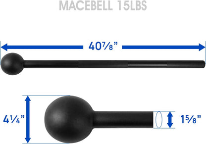 Steel Mace Bell for Comprehensive Strength Training - Versatile Weight Options for Full Body, Shoulder, Grip, and Forearm Workouts for Both Men and Women