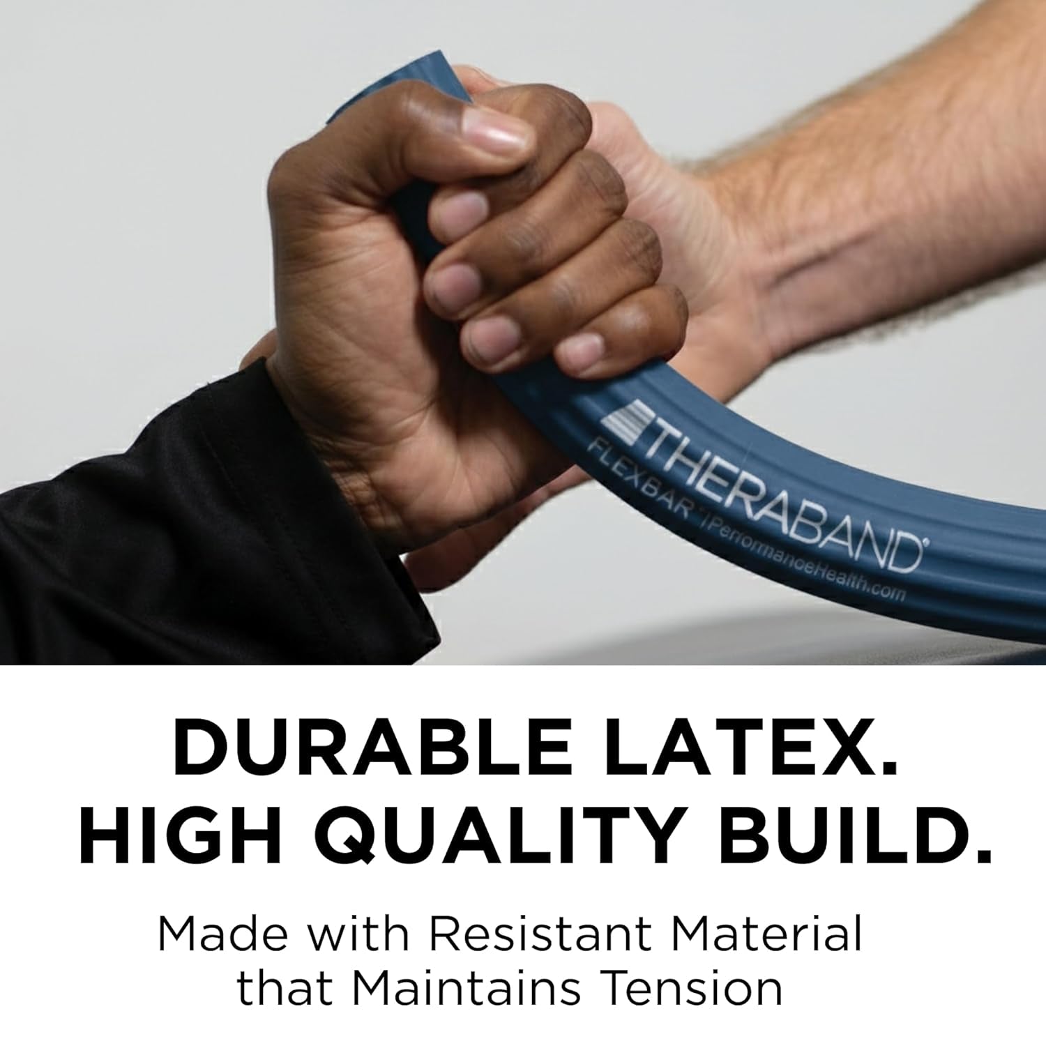 Flexbar Physical Therapy Bar for Tennis Elbow Rehabilitation, Blue | Compact Design with Non-Slip Grip for Wrist and Forearm Exercises