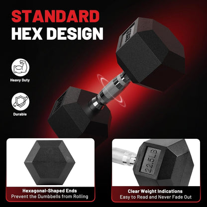Adjustable Dumbbells 2.5-100 lbs for Home Gym - Suitable for Men and Women