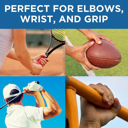 Flexbar Physical Therapy Bar for Tennis Elbow Rehabilitation, Blue | Compact Design with Non-Slip Grip for Wrist and Forearm Exercises