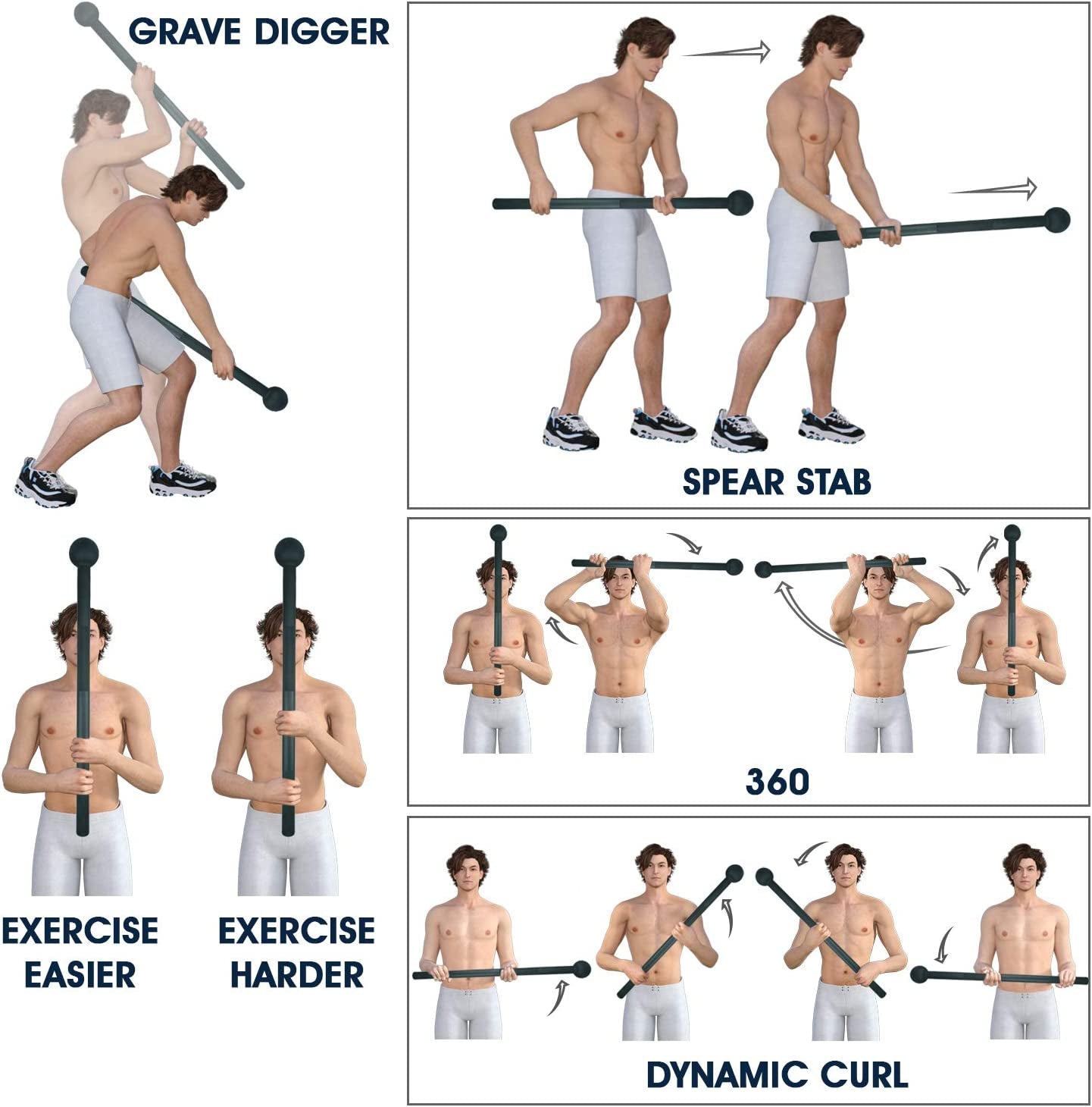 Steel Mace Bell for Comprehensive Strength Training - Versatile Weight Options for Full Body, Shoulder, Grip, and Forearm Workouts for Both Men and Women
